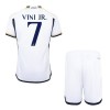 Maillot de Supporter Real Madrid Vini Jr. 7 Domicile 2023-24 Pour Enfant